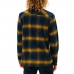 Camisa de Manga Comprida Homem Rip Curl Count Amarelo Azul Franela