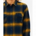 Camisa de Manga Comprida Homem Rip Curl Count Amarelo Azul Franela