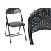 подплатен къмпинг стол Quality Черен Сив PVC Метал 43 x 46 x 78 cm (6 броя)