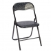 подплатен къмпинг стол Quality Черен Сив PVC Метал 43 x 46 x 78 cm (6 броя)