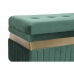 Banquette DKD Home Decor Bleu Vert Orange Doré Bois MDF 93 x 47 x 45 cm (3 Unités)