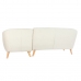 Canapé chaise longue DKD Home Decor Crème Bois d'hévéa 226 x 144 x 84 cm