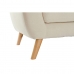 Canapé chaise longue DKD Home Decor Crème Bois d'hévéa 226 x 144 x 84 cm