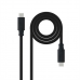 Cable USB-C NANOCABLE 10.01.4102 Negro 2 m