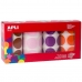 Set de autocolante Apli Gomets 4 Piese Multicolor Rotund