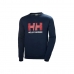 Moški Pulover brez Kapuce HH LOGO  Helly Hansen 34000 597 Mornarsko modra