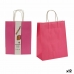 Set tassen Papier Roze 11 x 36 x 21 cm (12 Stuks)