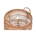 Set de basket DKD Home Decor Naturel Marron Clair Tropical 40 x 40 x 47 cm