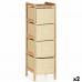 Cassettiera Crema Legno Tessile 28 x 89 x 29,5 cm (2 Unità)