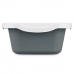 Cat Litter Box White Anthracite Plastic 25 x 11 x 2 cm (11 Units)