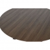 Table de Salle à Manger Home ESPRIT Marron Noir Fer Bois MDF 120 x 120 x 75 cm