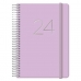 Agenda GLOSS DOHE 2024 Anual Morado 12,5 x 18 cm