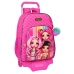 School Rucksack with Wheels Rainbow High Fuchsia 33 x 42 x 14 cm