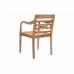 Záhradná stolička DKD Home Decor Gaštanová Teak 54 x 47 x 85 cm (54 x 47 x 85 cm)
