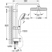 Душ Колона Grohe Vitalio Start 250 Cube 1 Позиция 25 cm