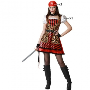 Disfraz de Halloween de talla grande para mujer, traje de pirata de talla  grande europea y