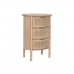 Nightstand Home ESPRIT Natural Natural rubber 48 x 35 x 66 cm