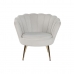 Armchair DKD Home Decor Cream Golden Velvet Metal 85 x 85 x 81 cm