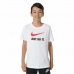 Tricou cu Mânecă Scurtă pentru Copii Nike Sportswear Alb