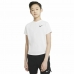 T-Shirt met Korte Mouwen voor kinderen Nike Court Dri-FIT Victory Wit