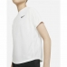 T-Shirt met Korte Mouwen voor kinderen Nike Court Dri-FIT Victory Wit