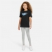 Camisola de Manga Curta Infantil Nike Sportswear Preto