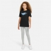 T-Shirt met Korte Mouwen voor kinderen Nike Sportswear Zwart