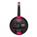 Set of Frying Pans Taurus Best Moments Black Aluminium 3 Units Ø 18 cm Ø 22 cm Ø 26 cm