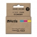 Оригиална касета за мастило Actis KC-513R Циан/Магента/Жълт