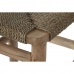 Krakk Home ESPRIT Naturell Rotting Teak Fiber 37 x 45 x 77 cm