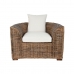 Armchair Home ESPRIT Natural Dark brown 100 x 85 x 68 cm