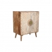 Sidebord Home ESPRIT Hvit Gyllen Naturell Tre 80 x 45 x 97 cm