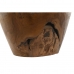 Vase Home ESPRIT Natur Mørkebrun Teak 34 x 34 x 40 cm