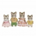 Εικόνες σε δράση Sylvanian Families Striped Cat Family