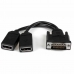 DisplayPort Kaabel DMS-59 Startech DMSDPDP1 4K Ultra HD 20 cm