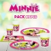 Party supply set Minnie Mouse Happy Deluxe 89 Pieces 16