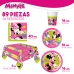 Party supply set Minnie Mouse Happy Deluxe 89 Pieces 16