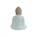 Figurine Décorative Home ESPRIT Blanc Vert Turquoise Buda Oriental 14 x 10,5 x 18,5 cm (3 Unités)