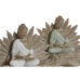 Dekorativ Figur Home ESPRIT Hvit Grønn Buddha Orientalsk 30 x 6 x 15 cm (2 enheter)