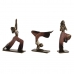 Okrasna Figura Home ESPRIT Roza Zlat Yoga Scandi 19 x 6 x 26 cm (3 kosov)