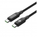Cablu USB-C Celly USBCUSBC100WLED Negru