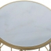 Stranska miza DKD Home Decor Zlat Kovina Marmor 42 x 42 x 65,5 cm