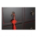 Caisson à Tiroirs DKD Home Decor Noir Rouge Multicouleur Sapin Bois MDF Oriental 63 x 27 x 101 cm