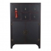 Chest of drawers DKD Home Decor Black Red Multicolour Fir MDF Wood Oriental 63 x 27 x 101 cm