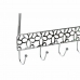 Riidepuu Uksele DKD Home Decor Hõbedane Metall Plastmass Kwiaty 32 x 10 x 19 cm