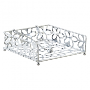 Metal Napkin Holder - Silver-colored - Home All