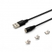 Kábel USB na Lightning Savio CL-155 Čierna 2 m