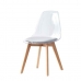 ēdamistabas krēsls DKD Home Decor Pelēks Koks Polikarbonāts (54 x 47 x 81 cm)