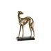 Decoratieve figuren DKD Home Decor 44,5 x 17 x 65,5 cm Zwart Gouden Hond