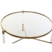 Mesa de Centro DKD Home Decor Glamour Transparente Dourado Acrílico Metal 87 x 87 x 50 cm